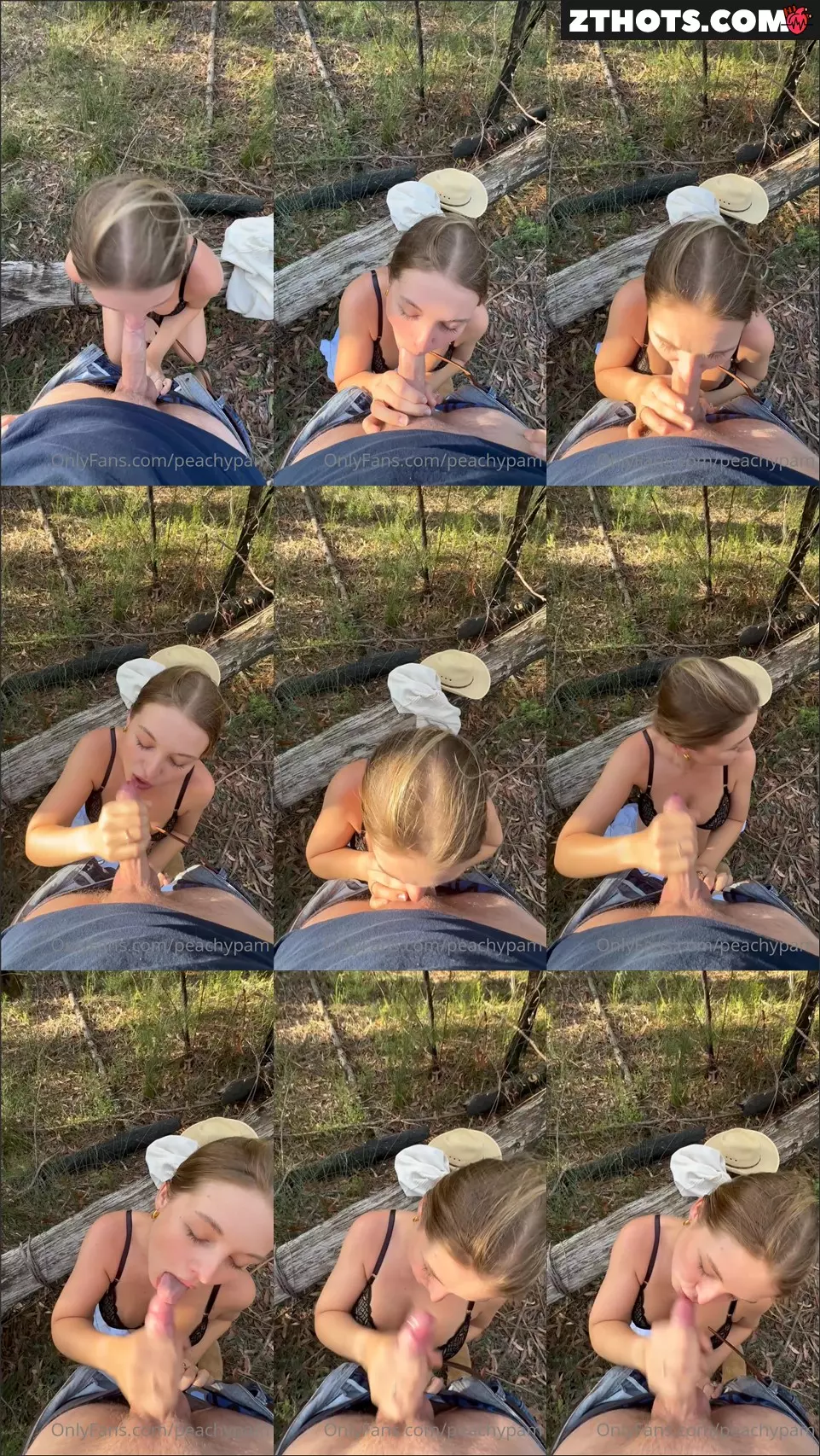 Peachypam Sucking Dick In The Forest
